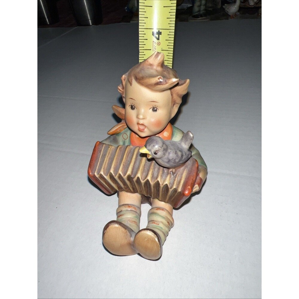 Hummel Figurine ‘LET’S SING’, Boy with Accordion, TMK5, HUM 110/I, 3.5” Tall
